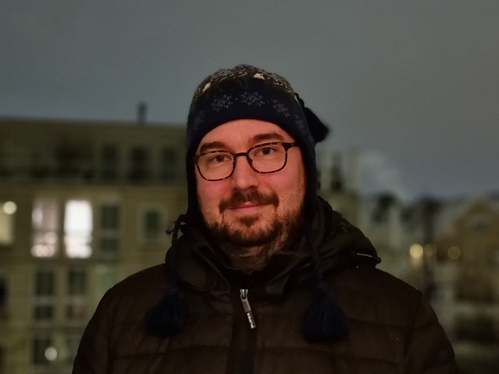Ein mit dem Galaxy gemachtes Porträt bei Nacht und Kälte (Bild: Tobias Költzsch/Golem.de)